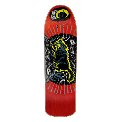 Santa Cruz Kendall Wolf Shaped Skateboard Deck 9.28"