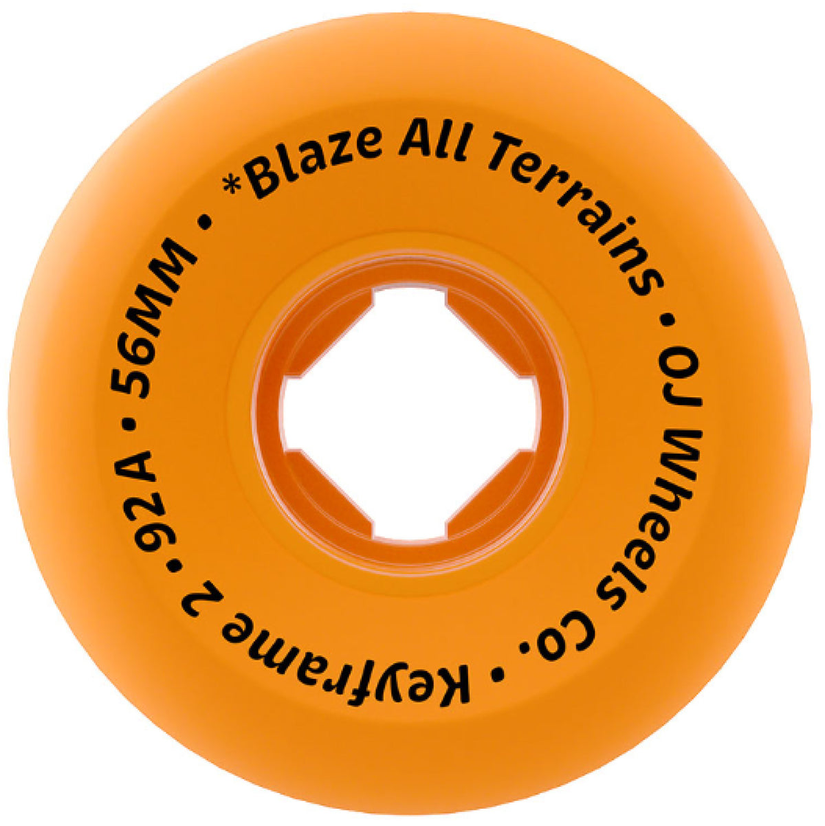 OJ X Realtree APX Keyframe 2 Wheels Orange 56MM 92A inside