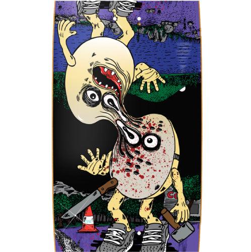 Heroin Curb Killer 9 Egg Skateboard Deck 10" graphic