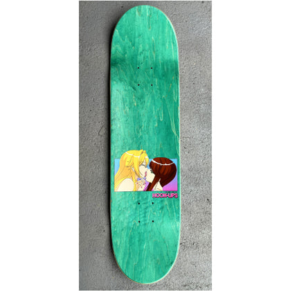 Hook-Ups Kissing Girls Skateboard Deck Blue Veneer 8.5"