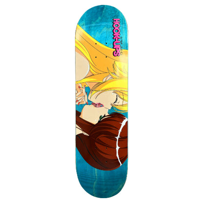 Hook-Ups Kissing Girls Skateboard Deck Blue Veneer 8.5"