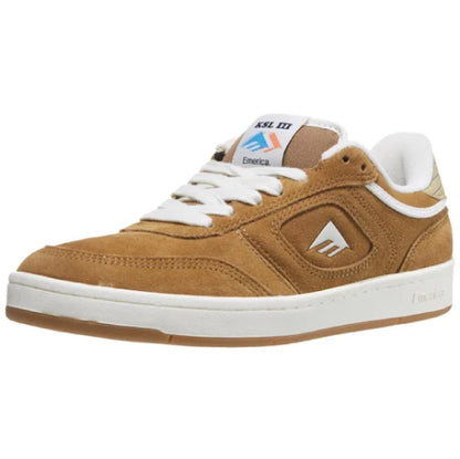 Emerica KSL III Skate Shoe - Brown/Tan profile 2