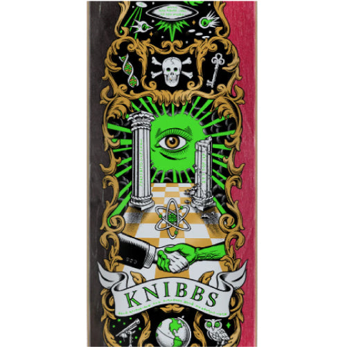 Santa Cruz Knibbs Cryptic Skateboard Deck 8.5" graphic