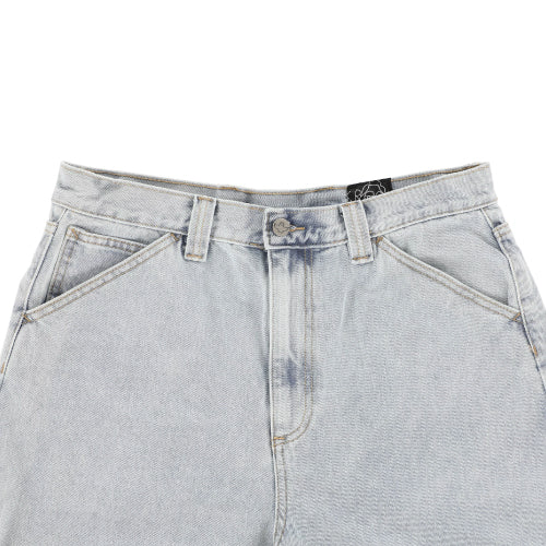 Krooked Koffin Carpenter Pant - Bleached Denim waist