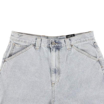 Krooked Koffin Carpenter Pant - Bleached Denim waist
