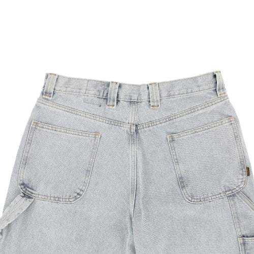 Krooked Koffin Carpenter Pant - Bleached Denim back pockets