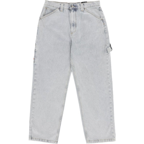 Krooked Koffin Carpenter Pant - Bleached Denim front