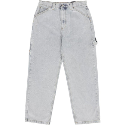 Krooked Koffin Carpenter Pant - Bleached Denim front