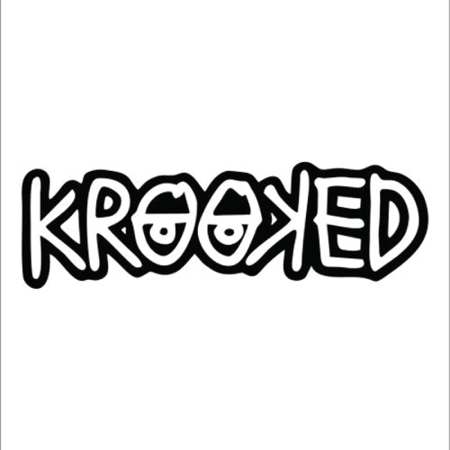Krooked OG Bird Embroidered Crew Socks - Black/Red/Blue