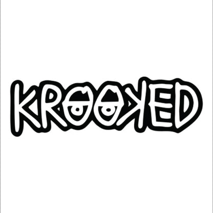 Krooked OG Bird Embroidered Crew Socks - Black/Red/Blue