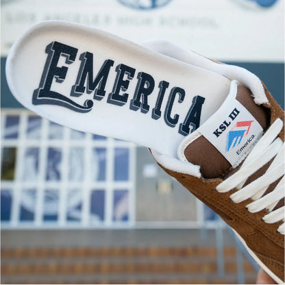 Emerica KSL III Skate Shoe - Brown/Tan