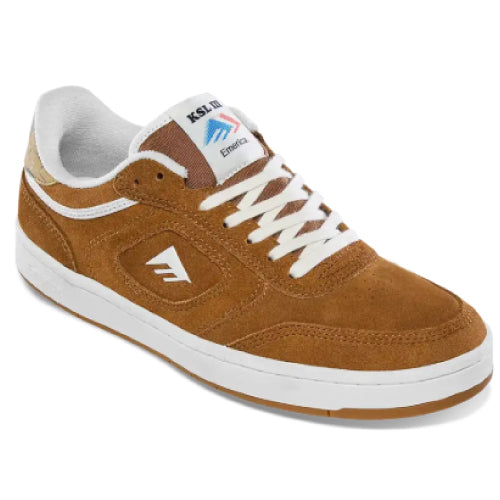 Emerica KSL III Skate Shoe - Brown/Tan profile