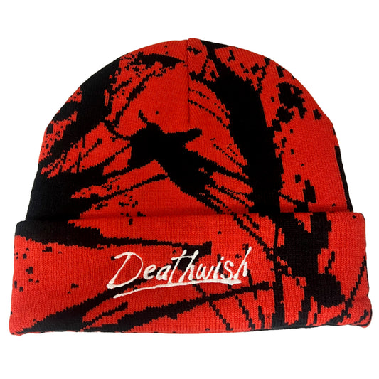 Deathwish Kumate Beanie - Red/Black