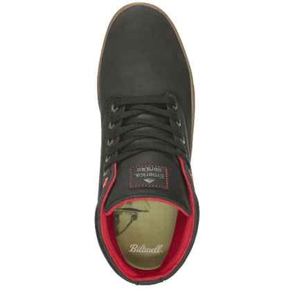 Emerica X Biltwell Romero Laced High Skateboarding Shoe - Black Leather/Gum