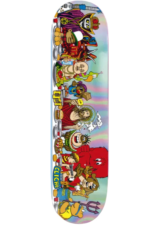 Cliche BLIND BAG Last Supper Golden Ticket Skateboard Deck 8.5" holographic foil