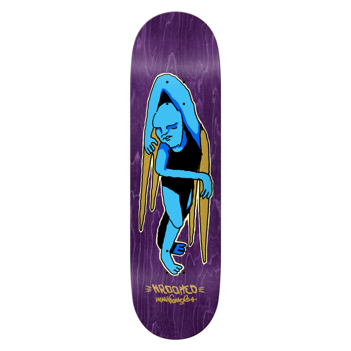 Krooked Gonz Lay Lying Skateboard Deck 9"