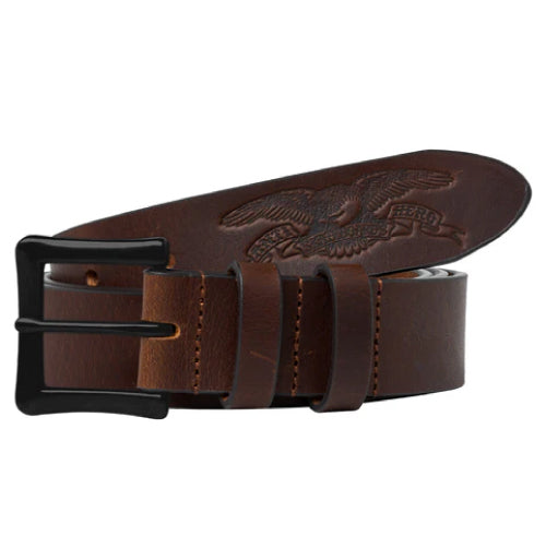 Antihero Basic Eagle Leather Belt - Dark Brown