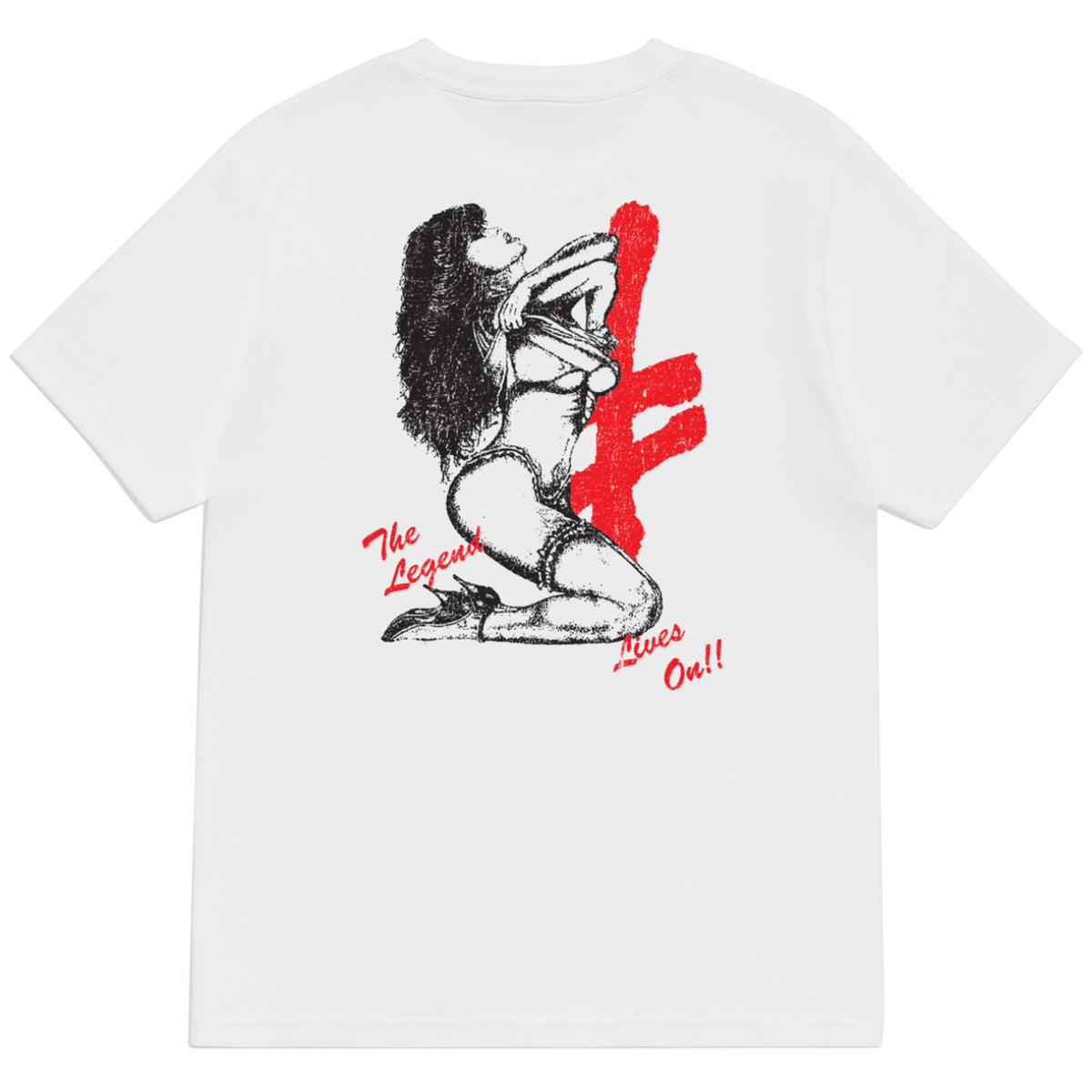 Deathwish Legend Pocket Tee - White back