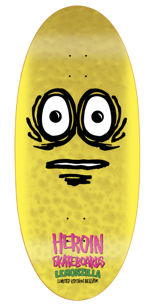 Heroin Lemonzilla Skateboard Deck 13.5" full