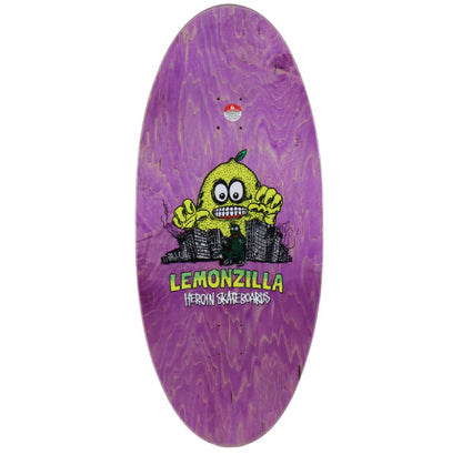Heroin Lemonzilla Skateboard Deck 13.5" top
