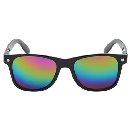 Glassy Leonard Polarized Sunglasses - Black/Color Mirror