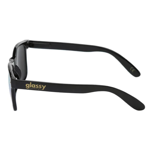 Glassy Leonard Polarized Sunglasses - Black/Color Mirror
