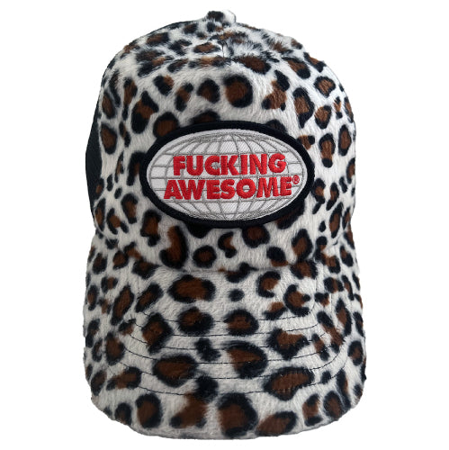 Fucking Awesome Patch Logo Trucker - Leopard