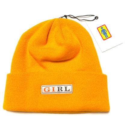 Girl Letterpress Beanie - Gold