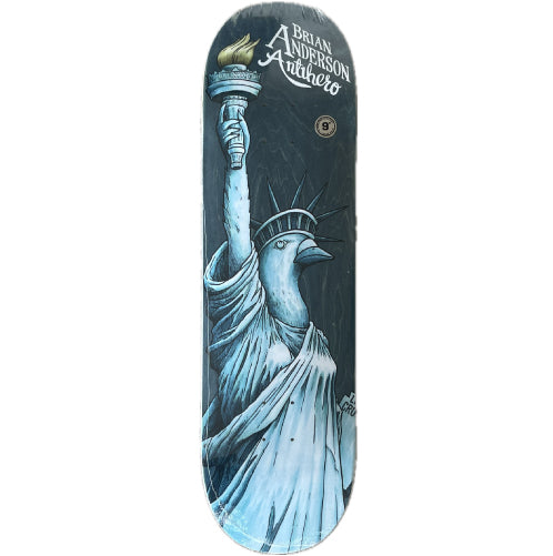 Antihero B.A. Libirdty Skateboard Deck 9.0" blue veneer