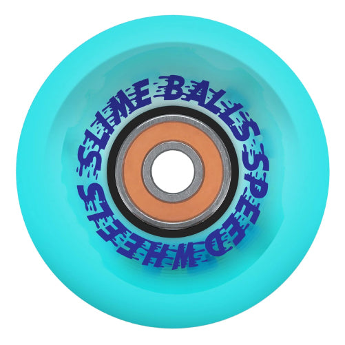 Santa Cruz *Light Ups* OG Slime Balls Skateboard Wheels Transparent Blue 66MM 78A back