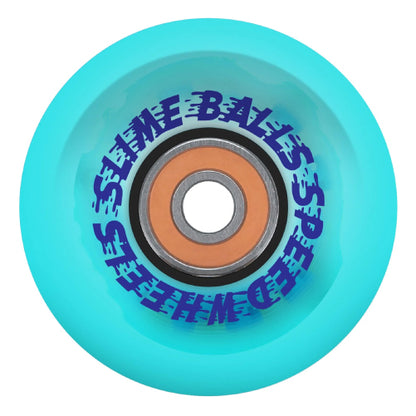 Santa Cruz *Light Ups* OG Slime Balls Skateboard Wheels Transparent Blue 66MM 78A back
