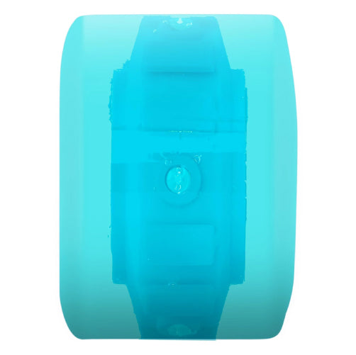 Santa Cruz *Light Ups* OG Slime Balls Skateboard Wheels Transparent Blue 66MM 78A side
