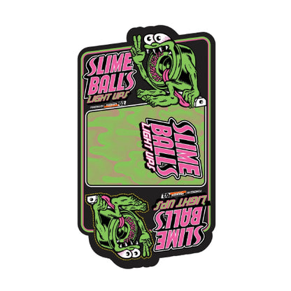 Santa Cruz *Light Ups* OG Slime Balls Skateboard Wheels Transparent Blue 66MM 78A packaging