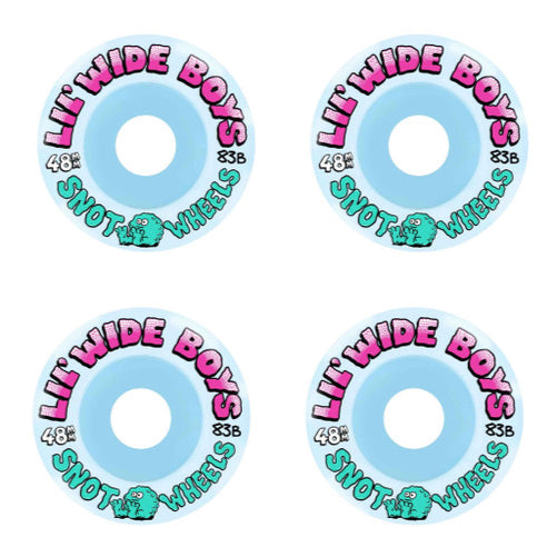 Snot Lil' Wide Boys Wheels Ice Blue 48MM 83B