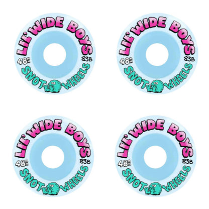 Snot Lil' Wide Boys Wheels Ice Blue 48MM 83B