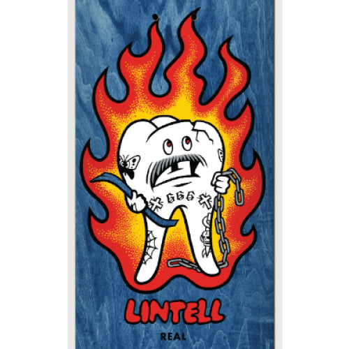 Real Lintell Mascot Easy Riders Skateboard Deck 8.5"