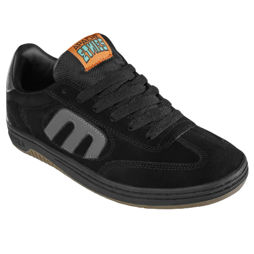 Etnies Locut X Apache Skate Shoe - Black/Grey/Gum profile