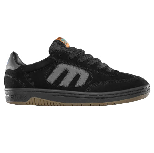 Etnies Locut X Apache Skate Shoe - Black/Grey/Gum outside
