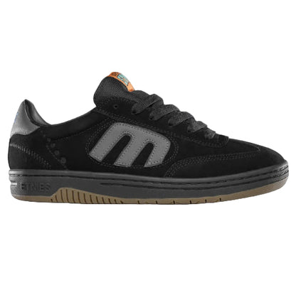 Etnies Locut X Apache Skate Shoe - Black/Grey/Gum outside