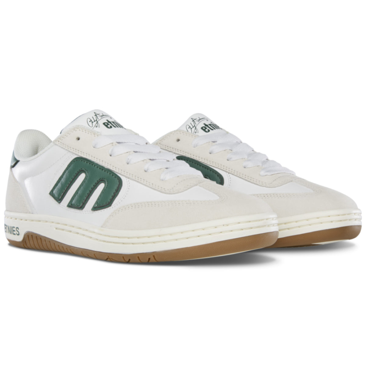 Etnies Locut X Andy Anderson Skate Shoe - White/Green profile