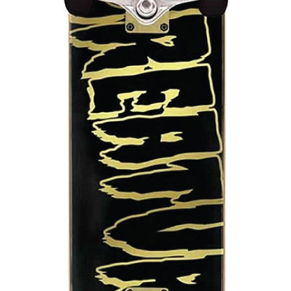 Creature Logo Outline Complete Black/Gold Skateboard 8.25"