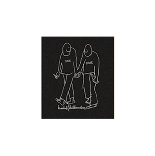 Krooked Love Hate Griptape 9" graphic