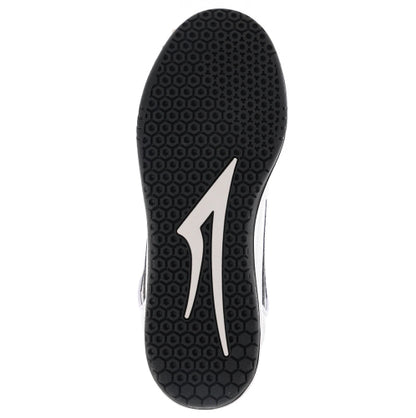Lakai Telford Low Skate Shoe - White/Black Leather