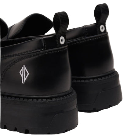 Hours is Yours Cohiba Dollin Lug Loafer - Premium Black Leather back 2