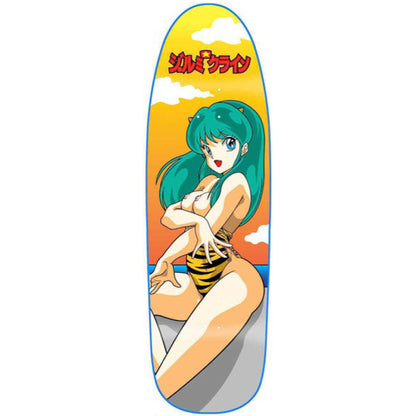 Hook-Ups Jeremy Klein Lum Chan at the Beach Shaped Skateboard Deck Blue Dipped 9.5"
