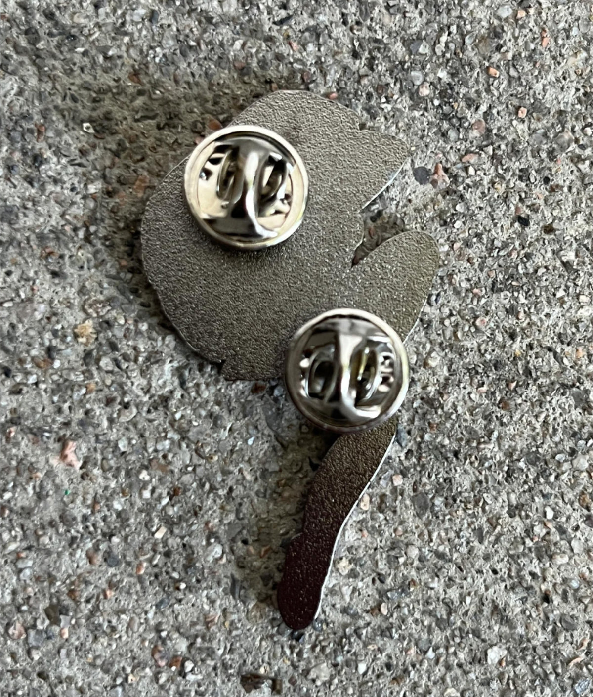 Hook-Ups Jeremy Klein Lum Enamel Pin back posts