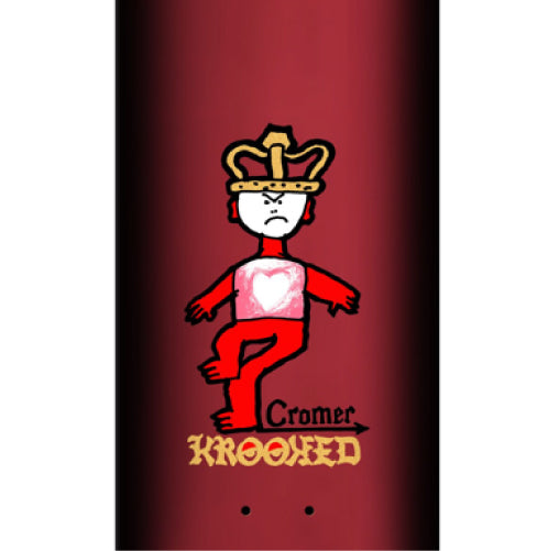 Krooked Cromer Mad King Skateboard Deck 8.06" graphic