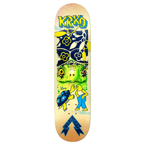 Krooked True Fit Cernicky Mad Turtle Skateboard Deck 8.5" full bottom