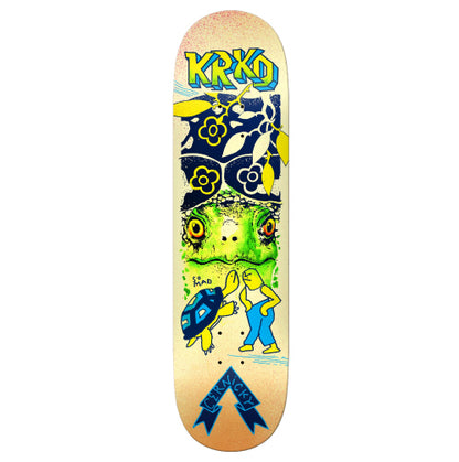 Krooked True Fit Cernicky Mad Turtle Skateboard Deck 8.5" full bottom