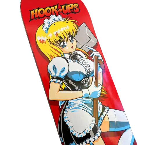 Hook-Ups Maid Ginger Skateboard Deck 8.5" close
